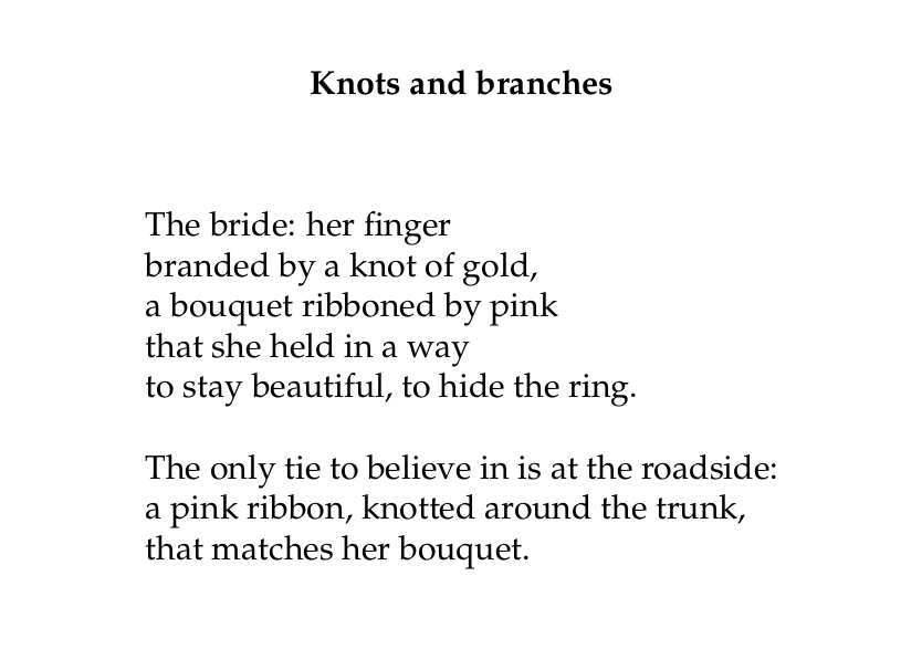 Final draft of Knots and branches